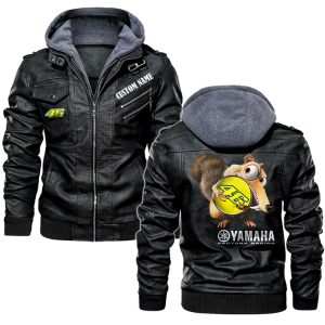 Scrat  Squirrel In Ice Age Valentino Rossi 46 Leather Jacket, Warm Jacket, Winter Outer Wear