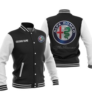 Custom Name Alfa Romeo Varsity Jacket, Baseball Jacket, Warm Jacket, Winter Outer Wear