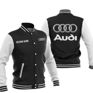 Custom Name Audi Varsity Jacket, Baseball Jacket, Warm Jacket, Winter Outer Wear