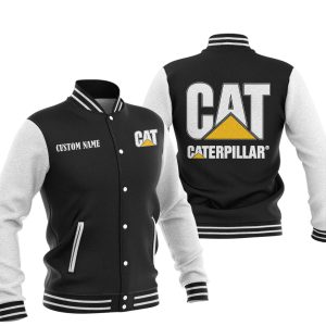 Custom Name Caterpillar Inc Varsity Jacket, Baseball Jacket, Warm Jacket, Winter Outer Wear