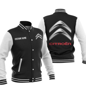 Custom Name Citroen Varsity Jacket, Baseball Jacket, Warm Jacket, Winter Outer Wear