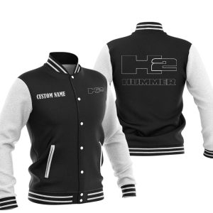 Custom Name Hummer H2 Varsity Jacket, Baseball Jacket, Warm Jacket, Winter Outer Wear
