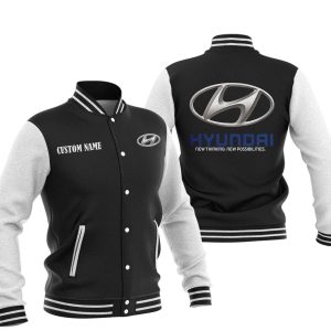 Custom Name Hyundai Varsity Jacket, Baseball Jacket, Warm Jacket, Winter Outer Wear
