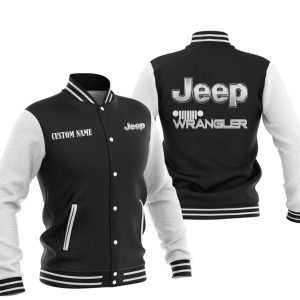 Custom Name Jeep wrangler Varsity Jacket, Baseball Jacket, Warm Jacket, Winter Outer Wear