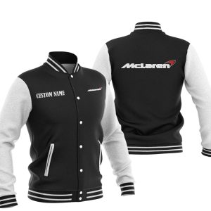 Custom Name McLaren Automotive Varsity Jacket, Baseball Jacket, Warm Jacket, Winter Outer Wear