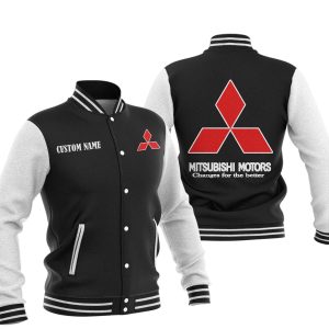 Custom Name Mitsubishi Varsity Jacket, Baseball Jacket, Warm Jacket, Winter Outer Wear