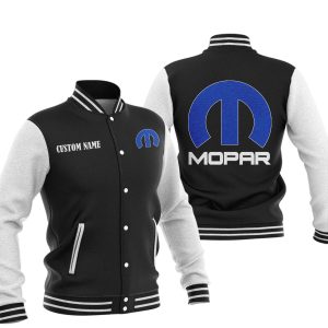 Custom Name Mopar Varsity Jacket, Baseball Jacket, Warm Jacket, Winter Outer Wear
