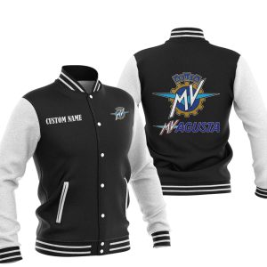 Custom Name MV Agusta Varsity Jacket, Baseball Jacket, Warm Jacket, Winter Outer Wear