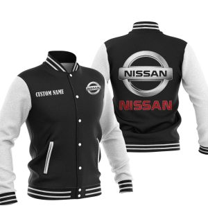Custom Name Nissan Varsity Jacket, Baseball Jacket, Warm Jacket, Winter Outer Wear