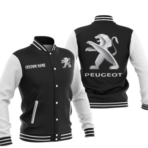 Custom Name Peugeot Varsity Jacket, Baseball Jacket, Warm Jacket, Winter Outer Wear