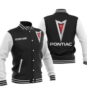 Custom Name Pontiac Varsity Jacket, Baseball Jacket, Warm Jacket, Winter Outer Wear