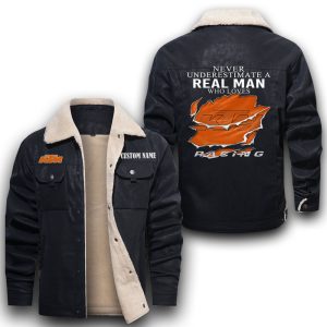 Never Underestimate A Real Man Who Loves KTM Leather Jacket With Velvet Inside, Winter Outer Wear For Men And Women