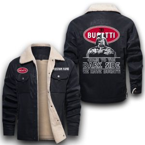 Come To The Dark Side Star War Bugatti Leather Jacket With Velvet Inside, Winter Outer Wear For Men And Women