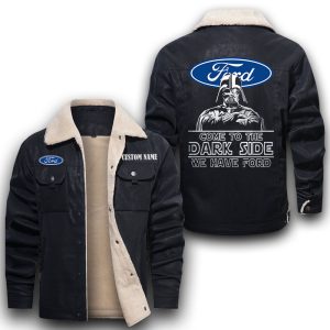 Come To The Dark Side Star War Ford Leather Jacket With Velvet Inside, Winter Outer Wear For Men And Women