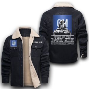 Come To The Dark Side Star War General Motors Leather Jacket With Velvet Inside, Winter Outer Wear For Men And Women