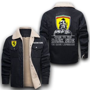 Come To The Dark Side Star War LaFerrari Leather Jacket With Velvet Inside, Winter Outer Wear For Men And Women