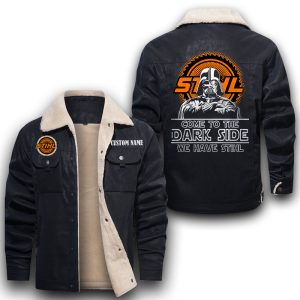 Come To The Dark Side Star War Stihl Leather Jacket With Velvet Inside, Winter Outer Wear For Men And Women