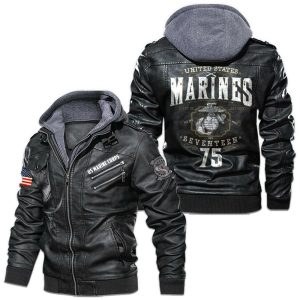 Custom Name Customer US Marine Leather Jackets