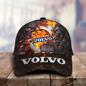 Volvo 3D Classic Cap Skull Fire Car Motor Brand Hats