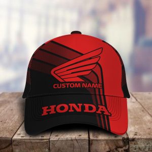 Honda Motor 3D Classic Cap Personalized Name Hat Full Printed for Men Women